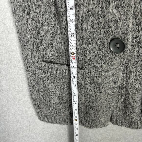 The Limited Sweater Womens Medium Gray Wool Cardigan‎ Tunic Dress Secretary Twee - Picture 6 of 12
